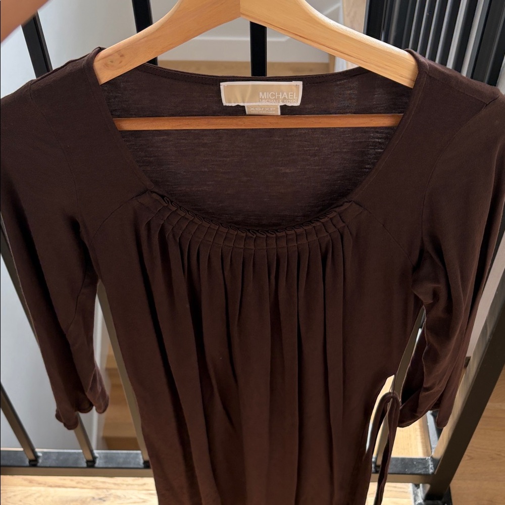 Michael Kors Brown Dress with Belt